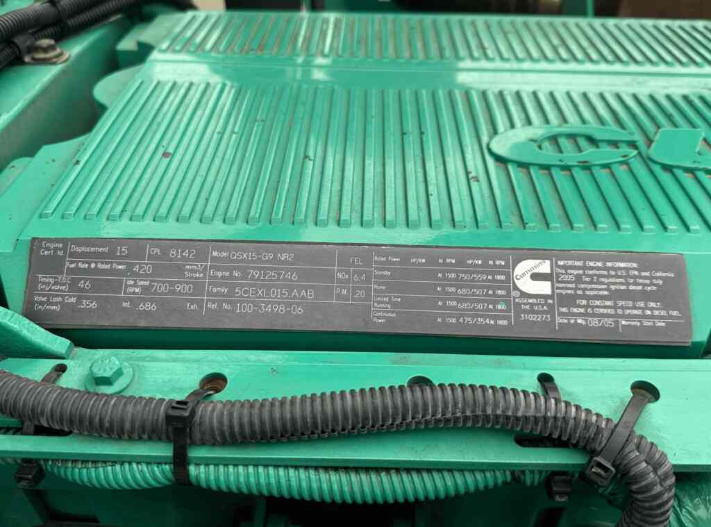 Cummins DFEK Standby Diesel Generator - Tier 2